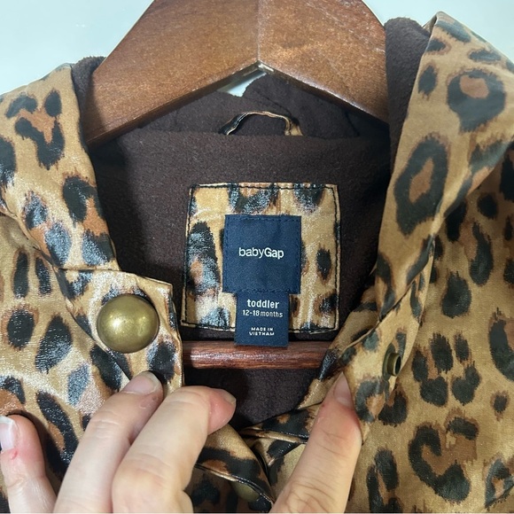 GAP Baby Leopard Print Rain Coat - Picture 3 of 3